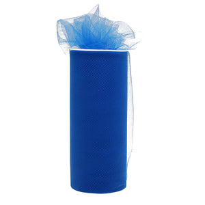6" x 25 Yards Royal Blue Tulle Spool - Pack of 6 Rolls